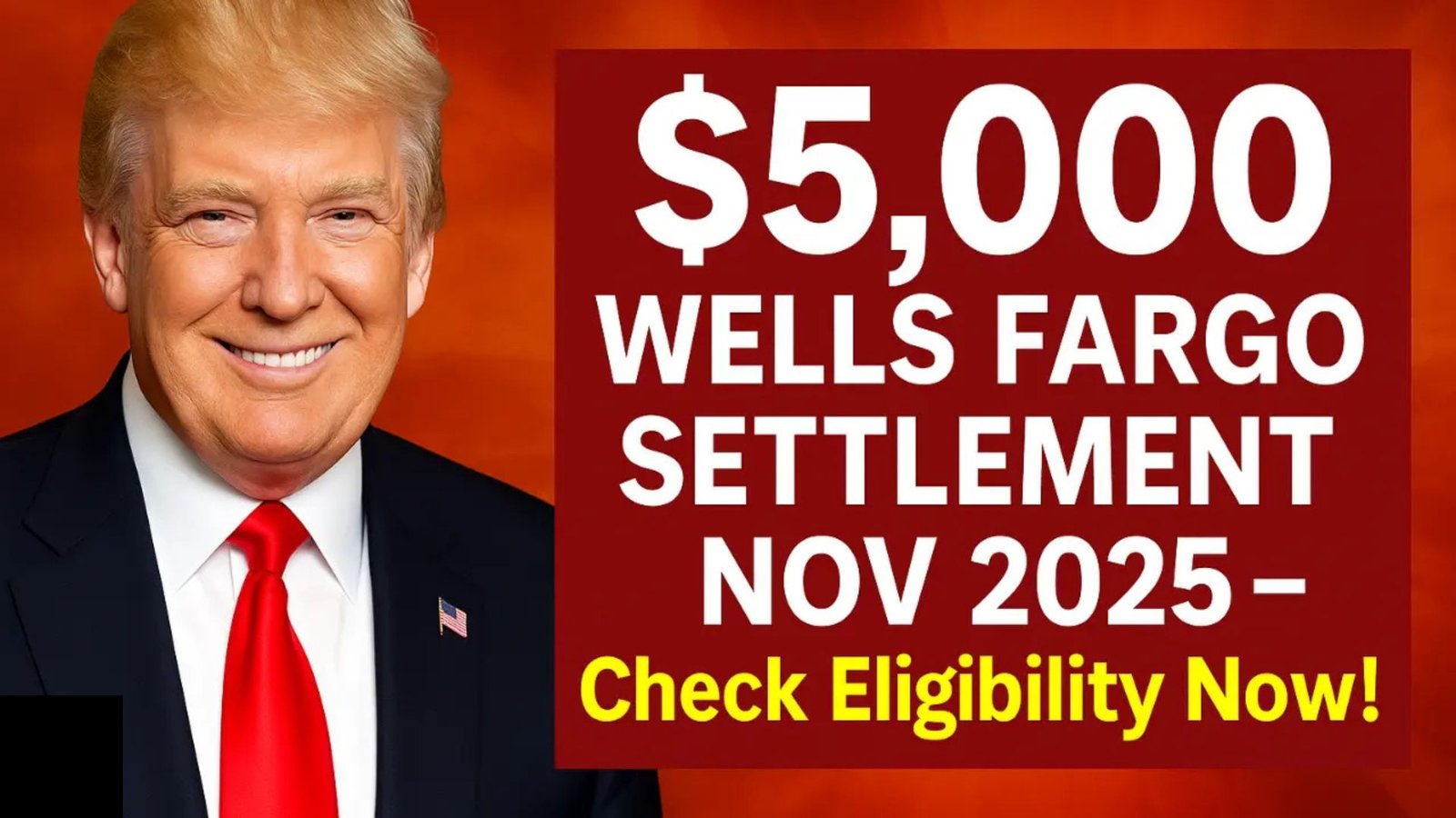 $5,000 Wells Fargo Settlement 2025