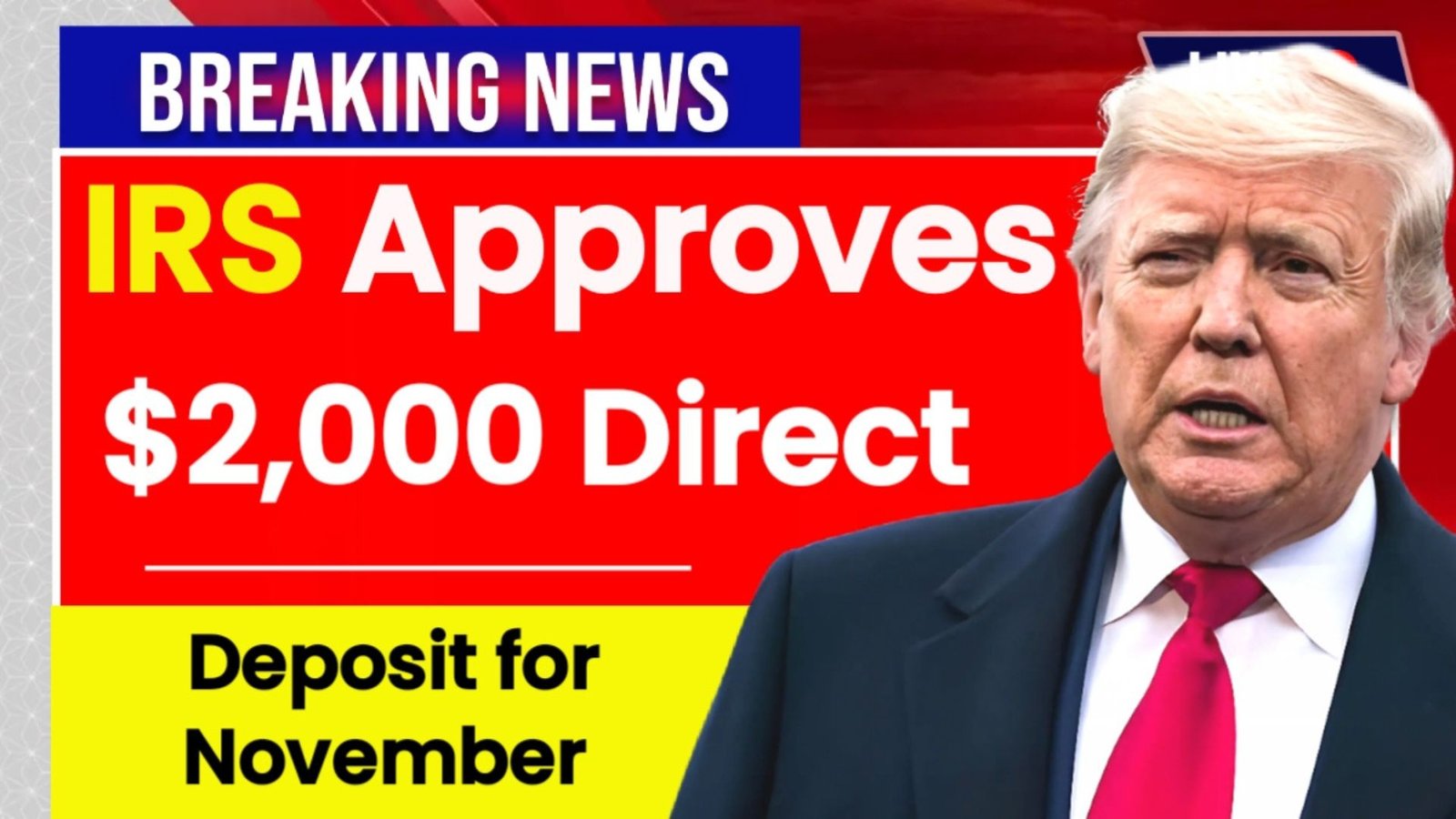 IRS Approves $2000 Direct Deposit for November 2025: Eligibility Rules, Dates & Complete Claim Guide